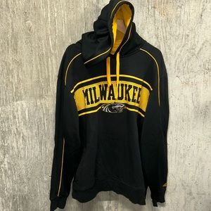 Adidas Milwaukee Black Gold Hoodie- Large/Xtra Large